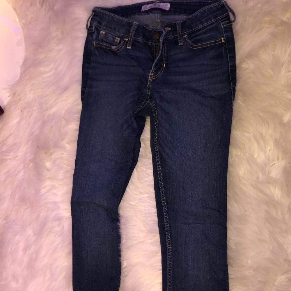 Navy blue jeans